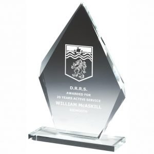 Presentation Glass Trophy 22cms