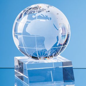 Global Glass Award. A great choice for anyone looking for a recognition award, incentive or gift related to global business or travel.