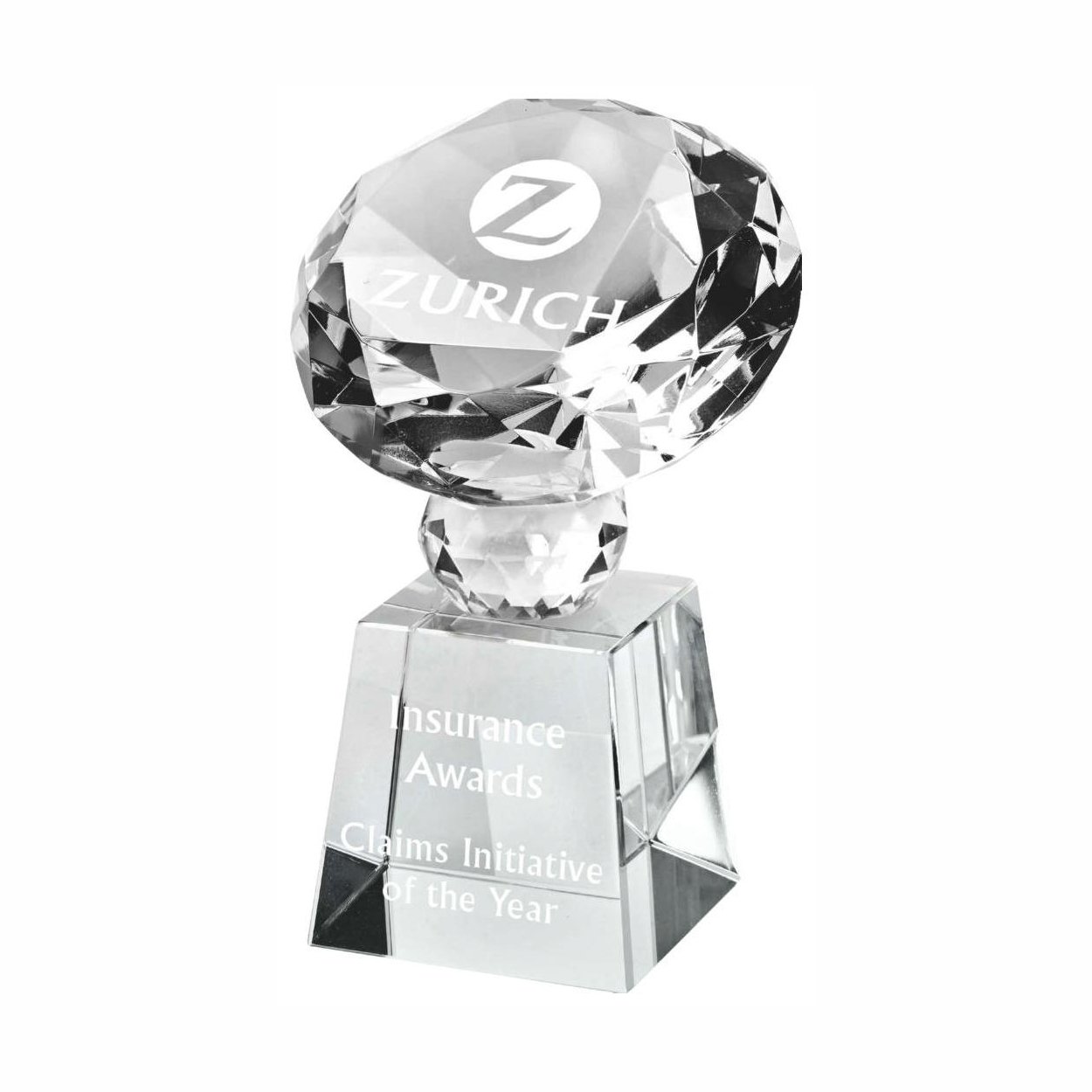 Presentation Glass Diamond Award Trophies by