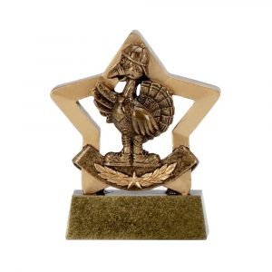 Mini Star Golf Turkey Trophy 8cms