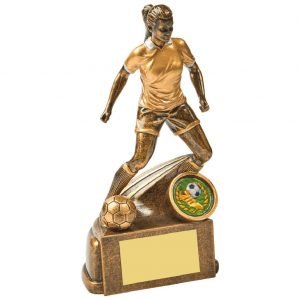 Womens Footballer Trophy 17cms