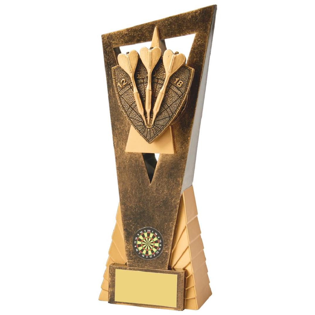 073-1008AP Tri Dart Scene Trophy 23cms
