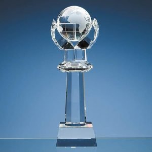 Crystal Tower Globe 31cms