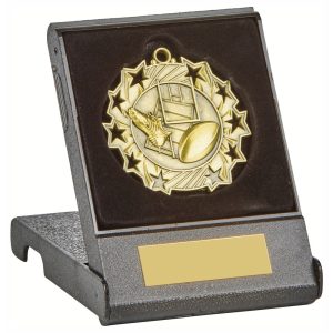 Rugby Medal and Box